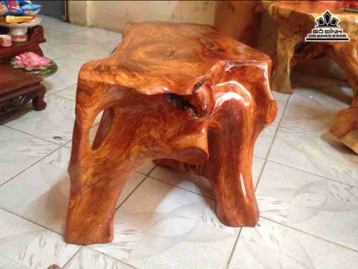 Đôn gốc cây gỗ Gõ Đỏ (Cate)