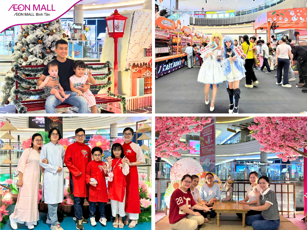 AEON MALL Bình Tân - Điểm check-in độc đáo với không gian trang trí ấn tượng