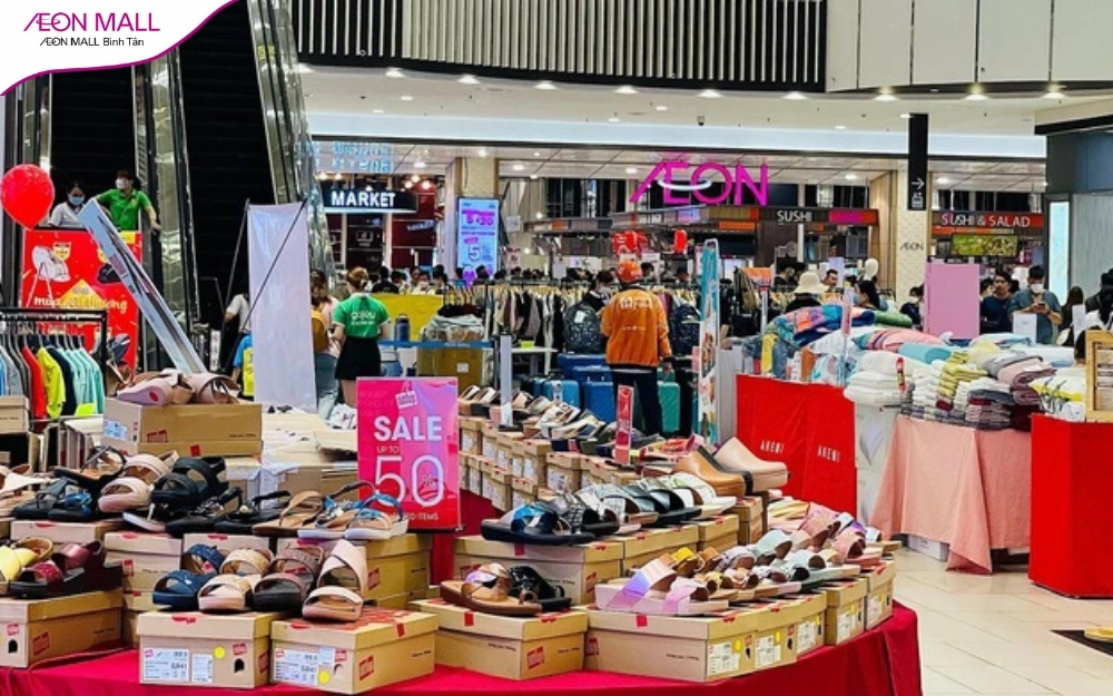 AEON MALL Bình Tân thường xuyên ưu đãi giảm giá hấp dẫn dịp lễ Tết